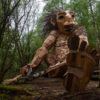 Artist Sculpts Seven Giant Trolls With Recycled Materials In Belgium Forest