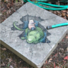 Michigan Artist Turns Sidewalk Defects Into Adorable Chalk Art Characters