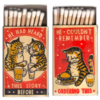 Couple Creates Funny Little Matchboxes Featuring Illustrations Of Drunk Cats In Bars