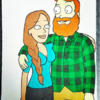 Artist Surprises Girlfriend With 10 Different Cartoon Illustrations Of Them