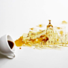 Italian Artist Creates Breathtaking Drawings From Spilled Coffee