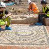 Roman Mausoleum With Beautiful Mosaic Excavated In London