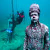 Carnival Inspired Sculptures Sets Magnificent Scene Underwater