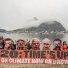 G20 Leaders Heads Displayed In Protest Against Climate Change